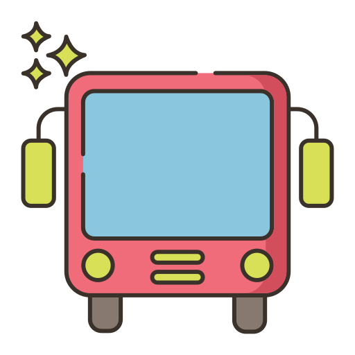 bus Flaticons Lineal Color icoon