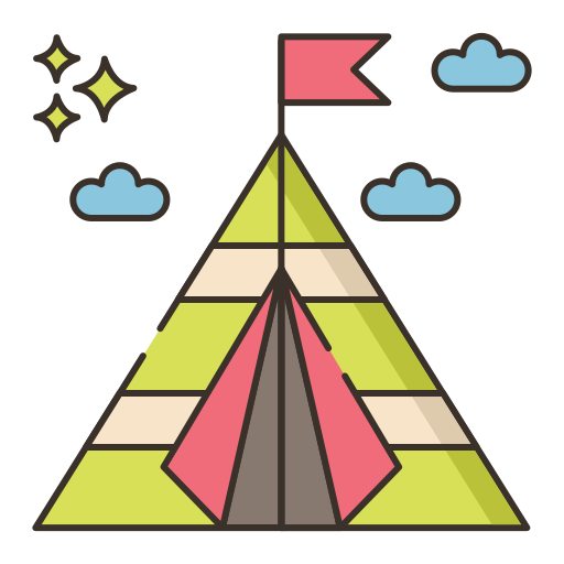 camping Flaticons Lineal Color icon
