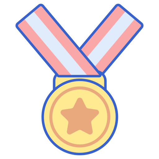 medaille Flaticons Lineal Color icon