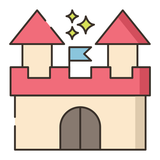 schloss Flaticons Lineal Color icon