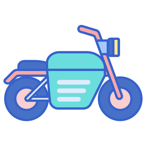 オートバイ Flaticons Lineal Color icon