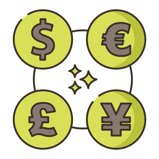 Currency exchange Flaticons Lineal Color icon