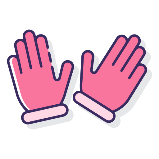 Кожаные перчатки Flaticons Lineal Color иконка