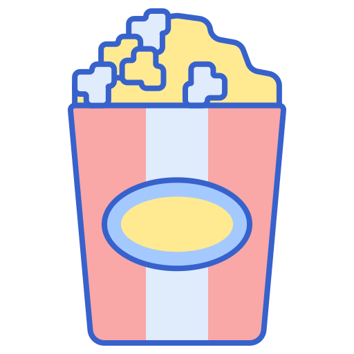 popcorn Flaticons Lineal Color ikona