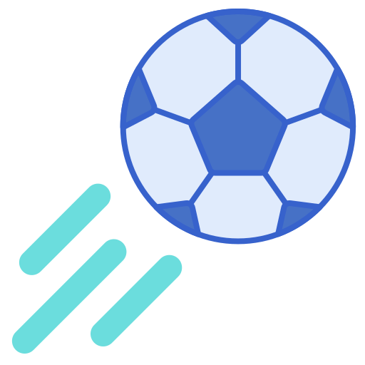 fútbol Flaticons Lineal Color icono