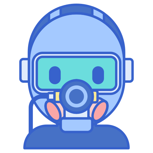 Full face Flaticons Lineal Color icon