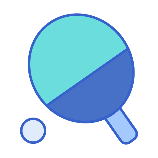 tenis stołowy Flaticons Lineal Color ikona