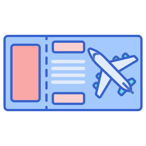 flugzeug Flaticons Lineal Color icon