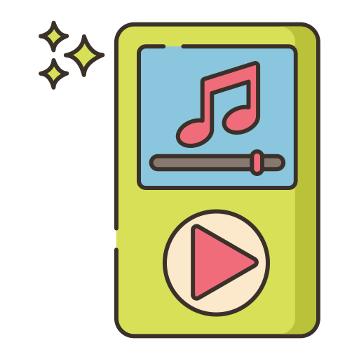 Mp3 player Flaticons Lineal Color icon