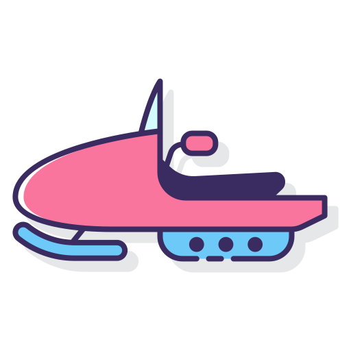 Snowmobile Flaticons Lineal Color icon