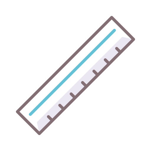 linijka Flaticons Lineal Color ikona