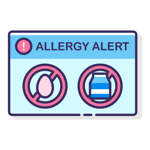 allergie-karte Flaticons Lineal Color icon