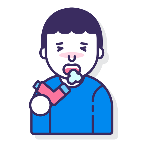 asthma Flaticons Lineal Color icon