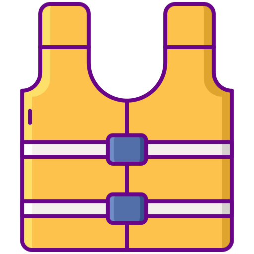 gilet de sauvetage Flaticons Lineal Color Icône