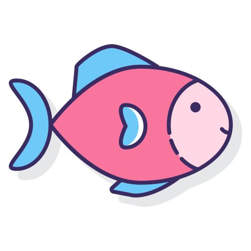 물고기 Flaticons Lineal Color icon