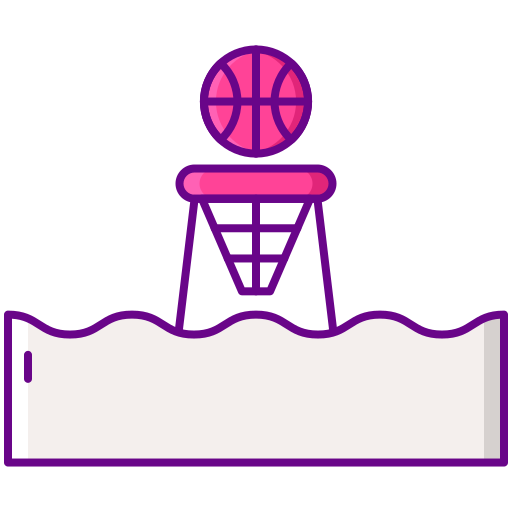 Water basketball Flaticons Lineal Color icon