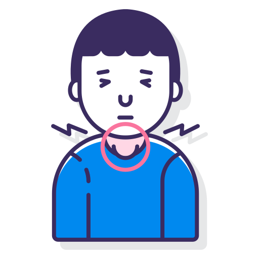 喉 Flaticons Lineal Color icon