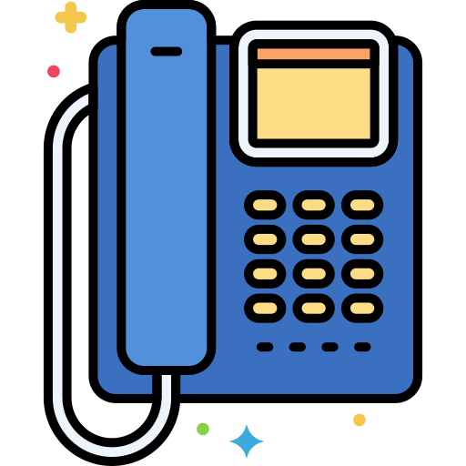 voip Flaticons Lineal Color icona