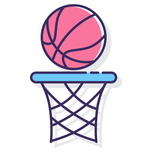 basketball Flaticons Lineal Color icon