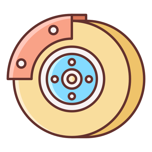 Brake Flaticons Lineal Color icon