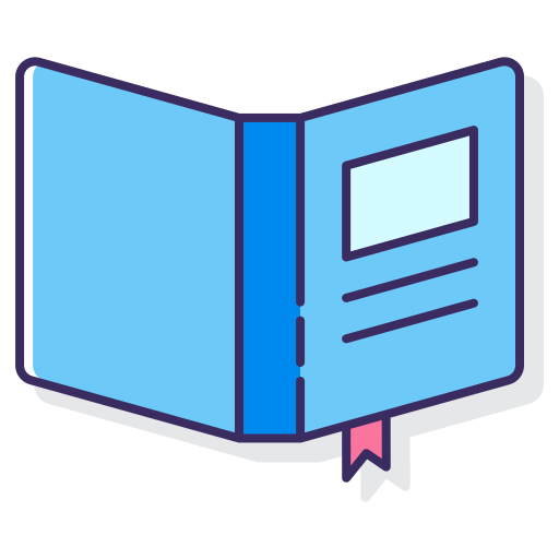 도서 Flaticons Lineal Color icon