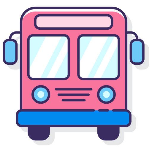 bus Flaticons Lineal Color icoon