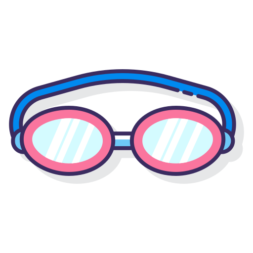 Goggles Flaticons Lineal Color icon