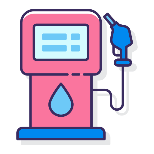 Gas station Flaticons Lineal Color icon