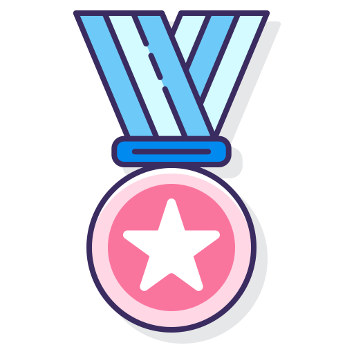 medalla Flaticons Lineal Color icono