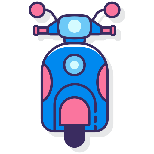 moto Flaticons Lineal Color icono