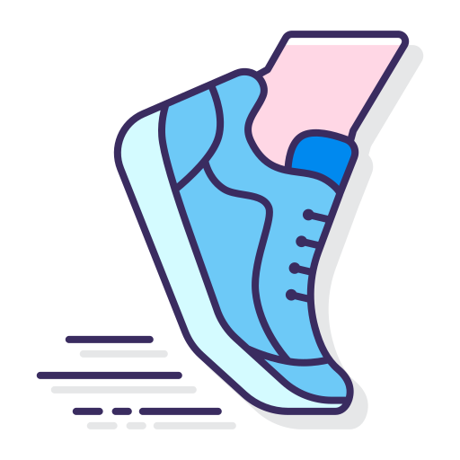 달리는 Flaticons Lineal Color icon
