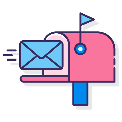 newsletter Flaticons Lineal Color icon