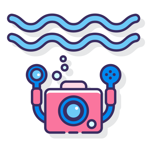 podwodny Flaticons Lineal Color ikona
