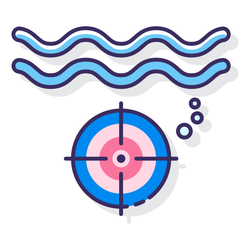 podwodny Flaticons Lineal Color ikona