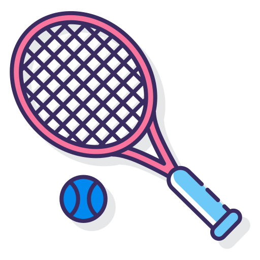 Tennis Flaticons Lineal Color icon