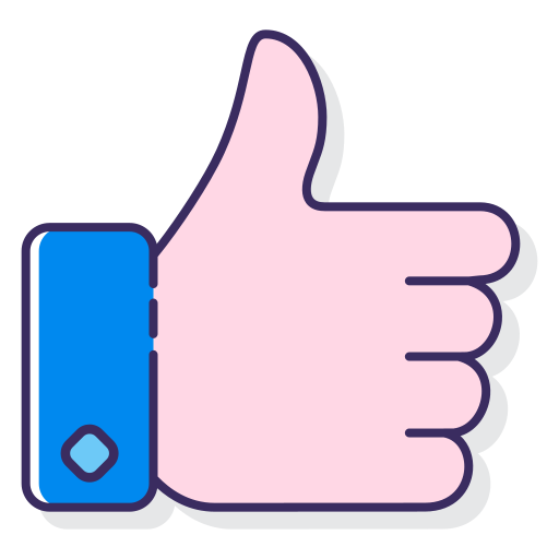 Thumbs up Flaticons Lineal Color icon