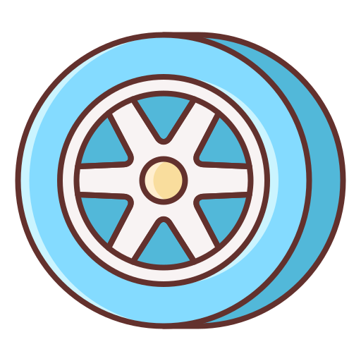 Рулевое колесо Flaticons Lineal Color иконка