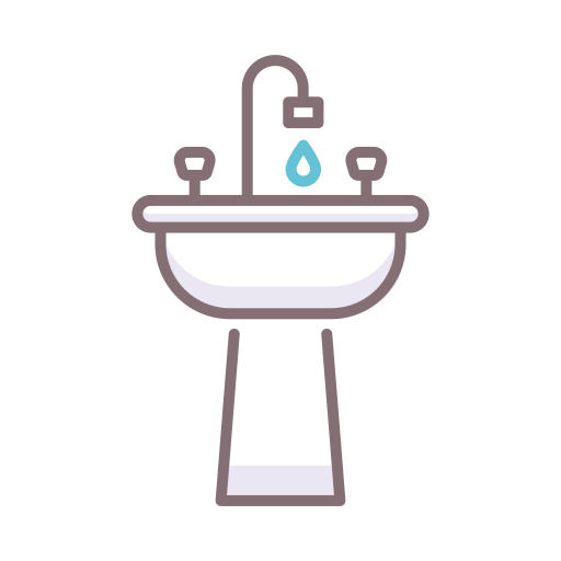 Sink Flaticons Lineal Color icon