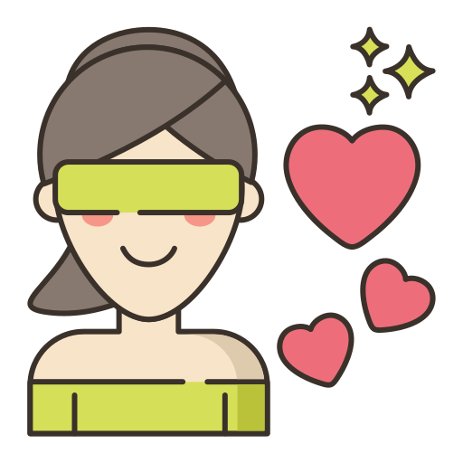 Blind date Flaticons Lineal Color icon