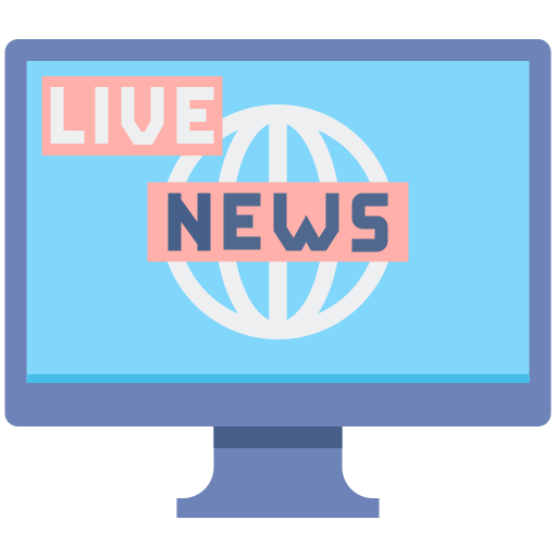 Live news Flaticons Flat icon