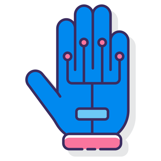 rękawiczki z drutem Flaticons Lineal Color ikona