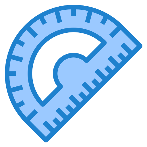 semicírculo srip Blue icono