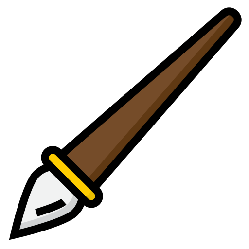 Paintbrush srip Lineal Color icon