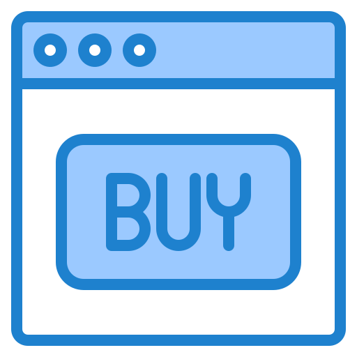 zakupy internetowe srip Blue ikona