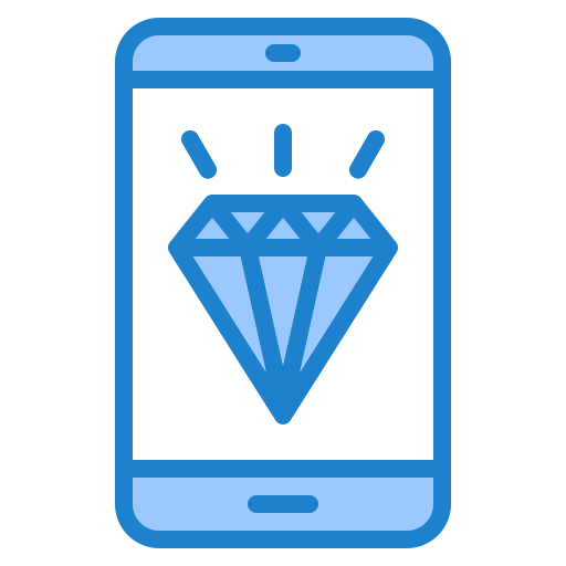Diamond srip Blue icon