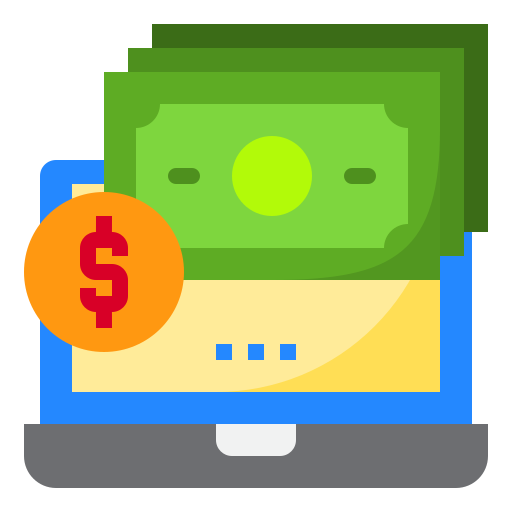 online-banking srip Flat icon