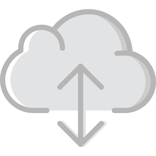 Cloud computing Generic Grey icon