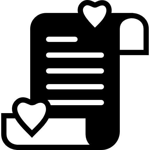 Love letter Basic Miscellany Fill icon