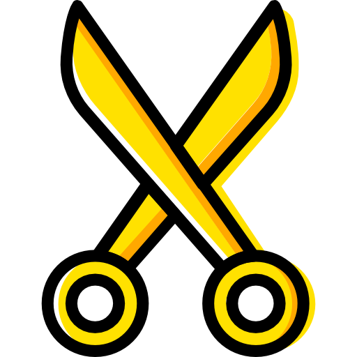 Scissors Basic Miscellany Yellow icon