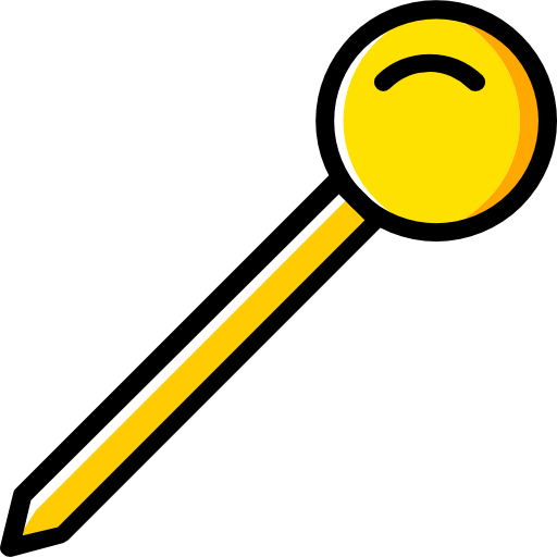 Pin Basic Miscellany Yellow icon